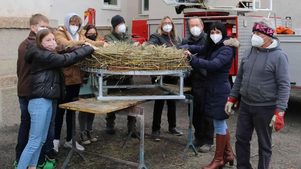 Schüler der Roseggerschule, Heinrich Luber, Karin Schwimmer, Bruno Pichler, Martina Stummer und Helmut Rosenthaler