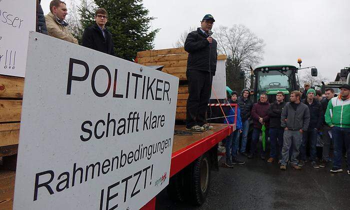 Proteste der Landwirte 2016 in Leibnitz