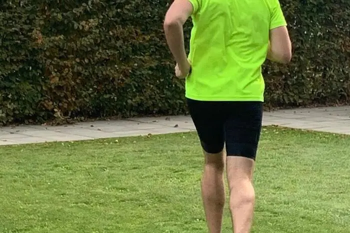 Gregor hat seine 5 Kilometer durch Graz bereits absolviert.