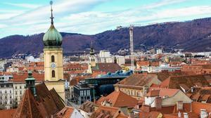 Die Dachlandschaft in der Grazer Innenstadt
