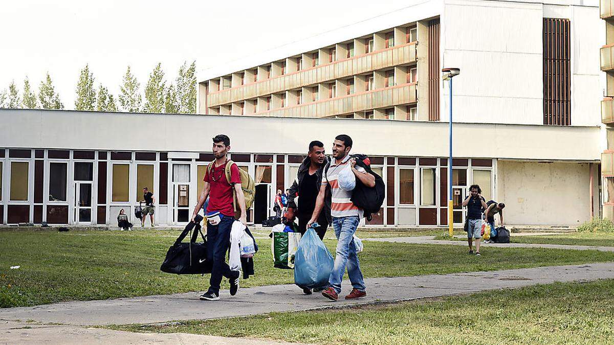 Unterkünfte in Gabcikovo als Reserve für den Ernstfall