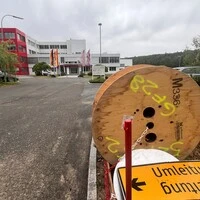 Baustelle bei Rosendahl Nextrom in Pischelsdorf: Das Unternehmen wird ausgebaut, ein Bürotrakt und ein Besucherzentrum werden errichtet