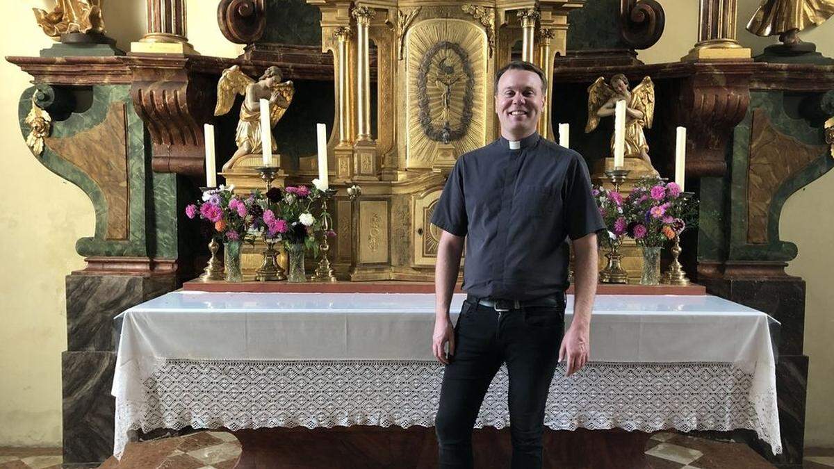 Jungpriester Elias Markus Kraxner feiert in Kitzeck seine Primiz