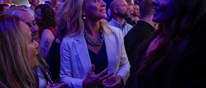 Islands Außenministerin Thorgerdur Katrin Gunnarsdottir bei der Veröffentlichung der Ergebnisse