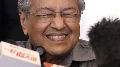 Freut sich nach dem Wahlsieg: Mahathir Mohamad