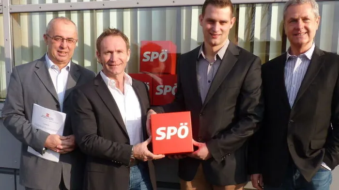 Karl Petinger, Walter Stückler, Stefan Pischler und Werner Kristandl