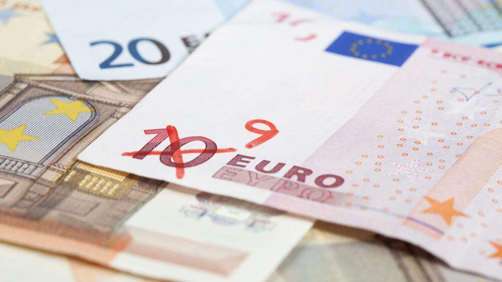Inflation: 10 Euro sind nur mehr 9 Euro wert