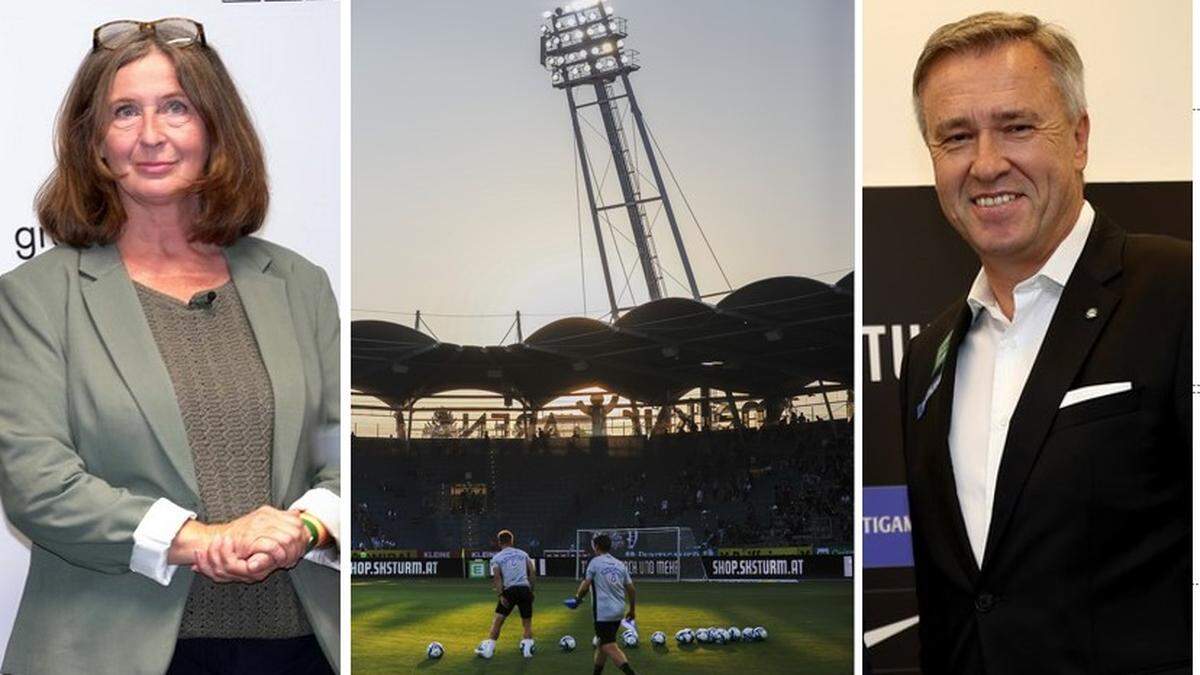 Bürgermeisterin Kahr und Sturm-Präsident Jauk sind Teil der großen &quot;Gipfelrunde&quot; zum Stadionkauf