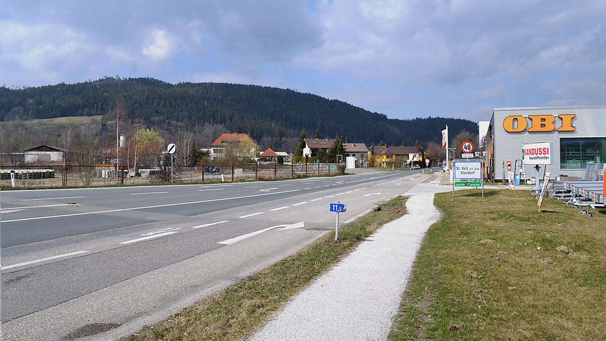 An der Klagenfurter Straße, gegenüber des Obi-Marktes, wird die Möbelix-Filiale entstehen