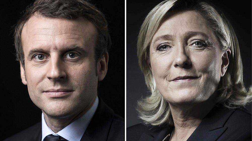 Das Duell am 7. Mai: Macron gegen Le Pen