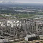 Die Chemianlage in der Nähe von Houston