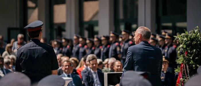 In Laßnitzhöhe wurden 101 neue Polizistinnen und Polizisten feierlich ausgemustert