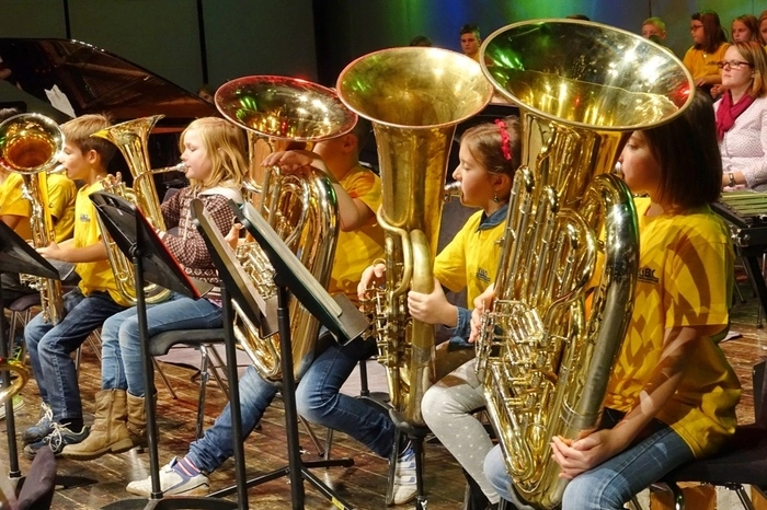 Das Blechbläserensemble eröffnete das Konzert mit "Morgen kommt der Weihnachtsblues".