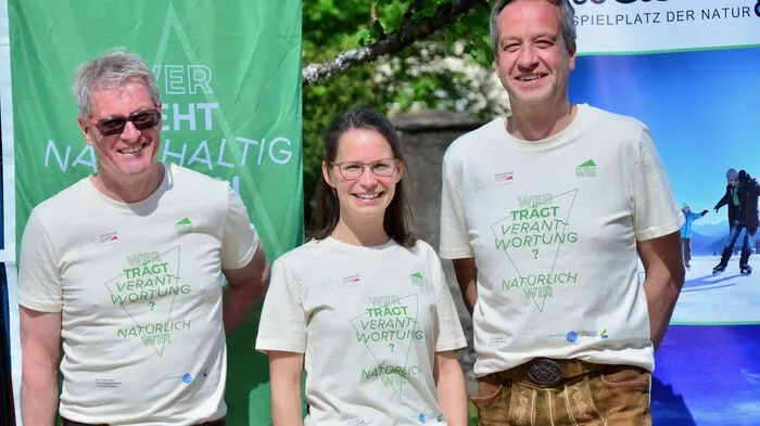 Wollen die Region Hermagor, Lesachtal und Weißensee zur "Welt des guten Lebens" machen: KEM-Tourismusmanagerin Alexandra Risslegger (Mitte) und die NLW-Geschäftsführer Christopher Gruber (links) und Markus Brandstätter