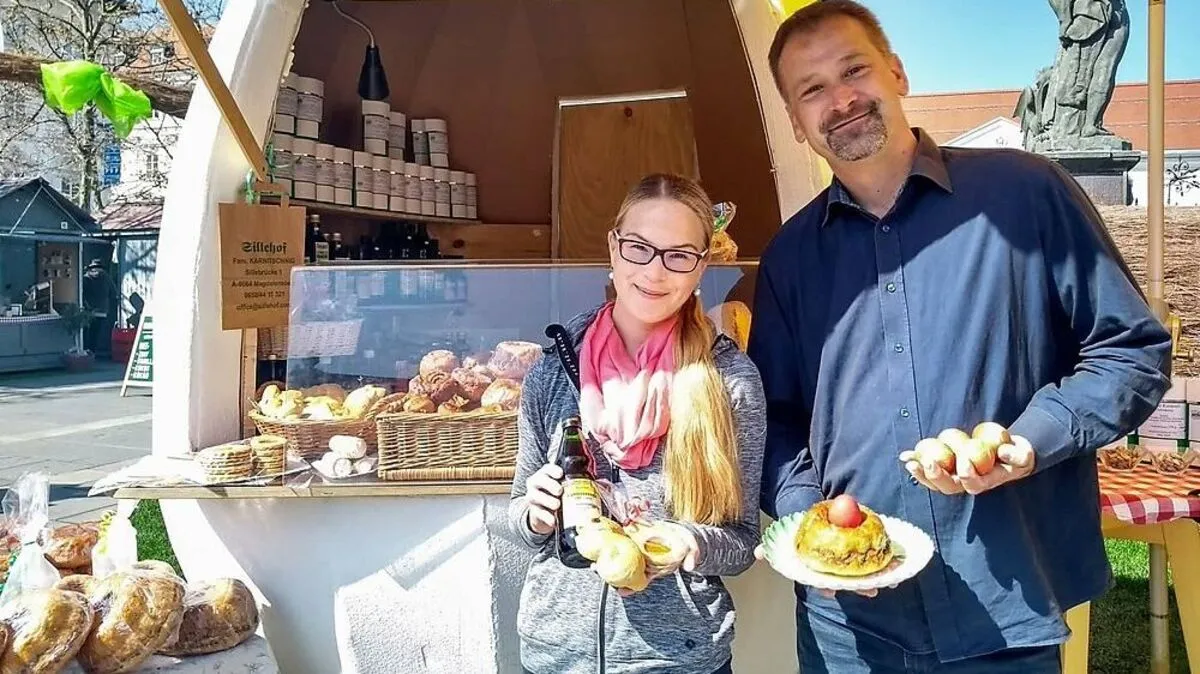Stefan Karnitschnig und Denise Deutschmann aus der Gemeinde Magdalensberg