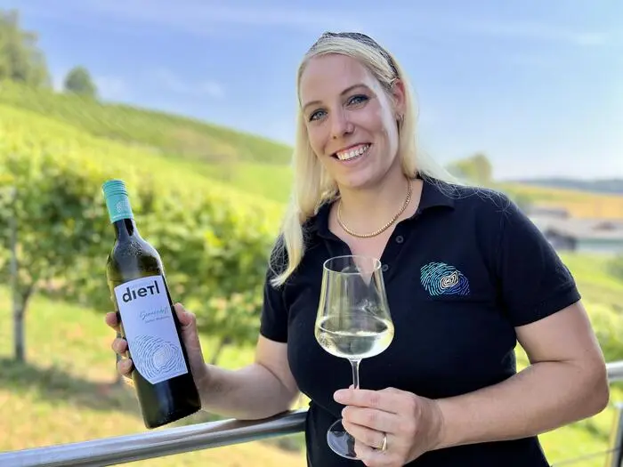 Andrea Kessler-Dietl hofft auch auf eine gute Qualität in der Flasche