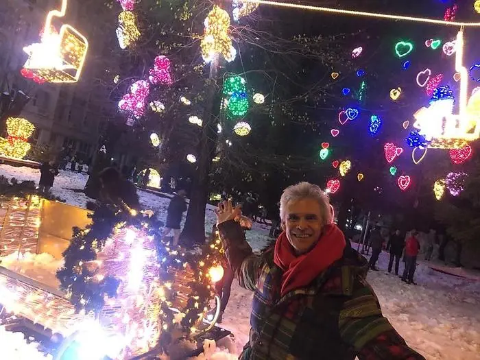 Starautor Thomas Brezina ließ es sich nicht nehmen, bei der Erstbeleuchtung dabei zu sein