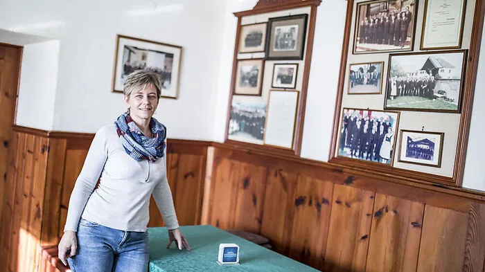 Wirtin Gudrun Jahn nimmt schweren Herzens Abschied.