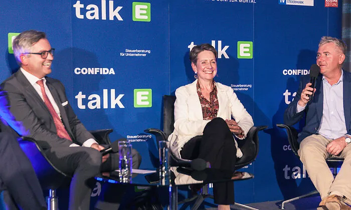 Magnus Brunner, Sabine Herlitschka und Günther Apfalter