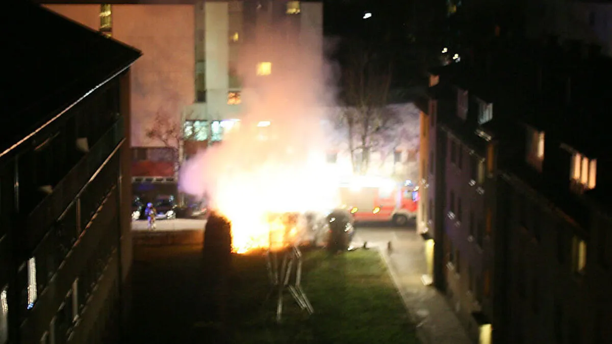 Am Mittwoch brannte es im Stadtteil St. Peter