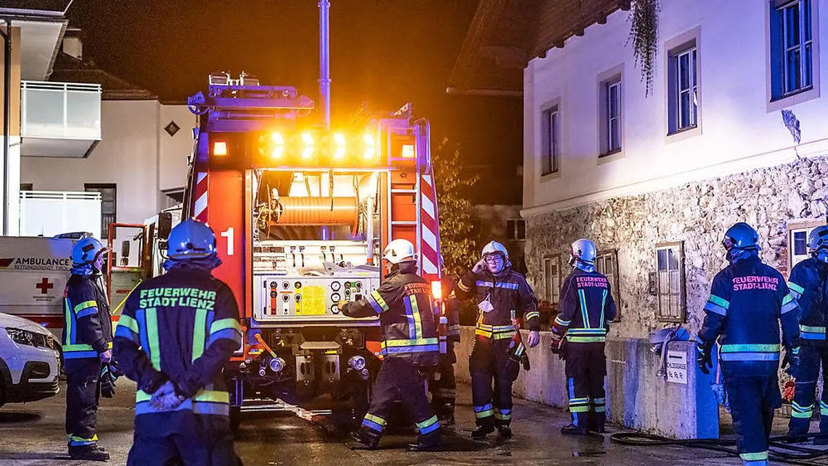 Die Feuerwehr Lienz stand im Brandeinsatz