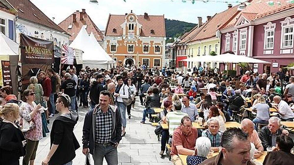 Das Festival sorgte zwei Mal für einen vollen Hauptplatz