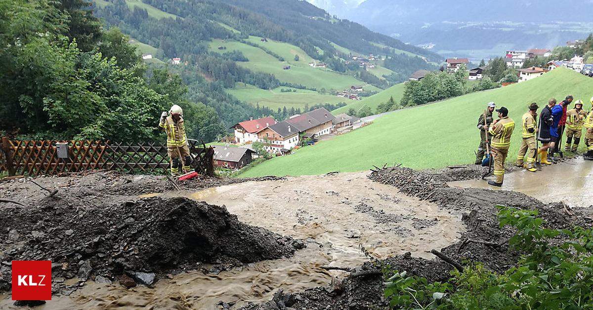 Unwetter In Tirol: Straße Nach Felssturz Gesperrt