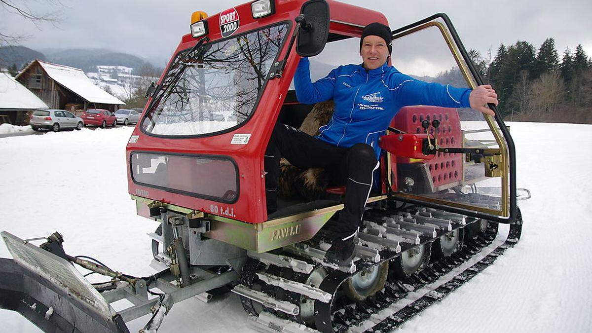 Alois Winter freut sich über den Schnee und über die Landesmeisterschaften im Langlauf	