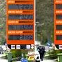 Die Preise für Diesel und Benzin an einer Tankstelle der Turmöl-Gruppe, aufgenommen am Mittwoch, 1. April vor 12 Uhr, am Mittwoch 1. April nach 12 Uhr und am Donnerstag, 2. April nach 12 Uhr