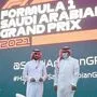 Prinz Abdulaziz bin Turki (links), Sportminister Saudi Arabiens, mit Khalid al-Faisal, dem Vorsitzenden des Motorsportverbandes des Landes