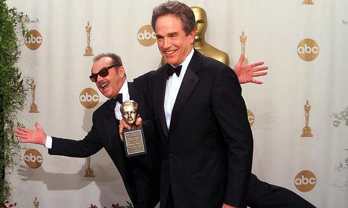 Mit dem Irving Thalberg Award und Jack Nicholson 1999