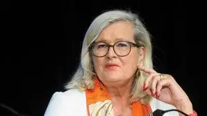 20230530 Praesentation des Oesterreich-Pavillons zur EXPO 2025 in Osaka WIEN, OESTERREICH - 30. JUNI: Regierungskommissaerin für die Expo 2025 Osaka Ursula Plassnik bei der Praesentation des Oesterreich-Pavillons zur EXPO 2025 in Osaka im Weltmuseum am 30. Mai, 2023 in Wien, Oesterreich. 230530_SEPA_32_014 Copyright: xMartinxJuenx SEPAxMedia