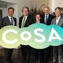 Wolfgang Muchitsch, Bürgermeister Siegfried Nagl, LR Christopher Drexler, Alexia Getzinger, Graz-Kulturstadtrat Günter Riegler, Graz-Bildungsstadtrat Kurt Hohensinner und Jörg Ehtreiber  