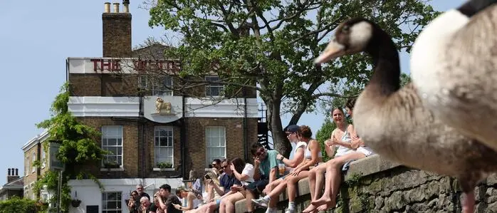 Raus ins (heiße) Freie in Richmond im westlichen London