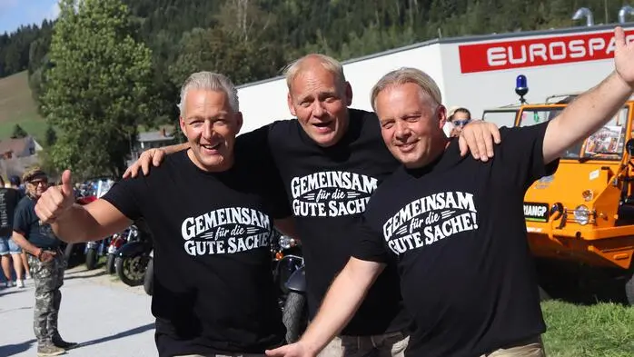 Die Edlseer beim Auftakt des Thermenfestivals in Birkfeld: Manfred Maier, Fritz Kristoferitsch und Andreas Doppelhofer