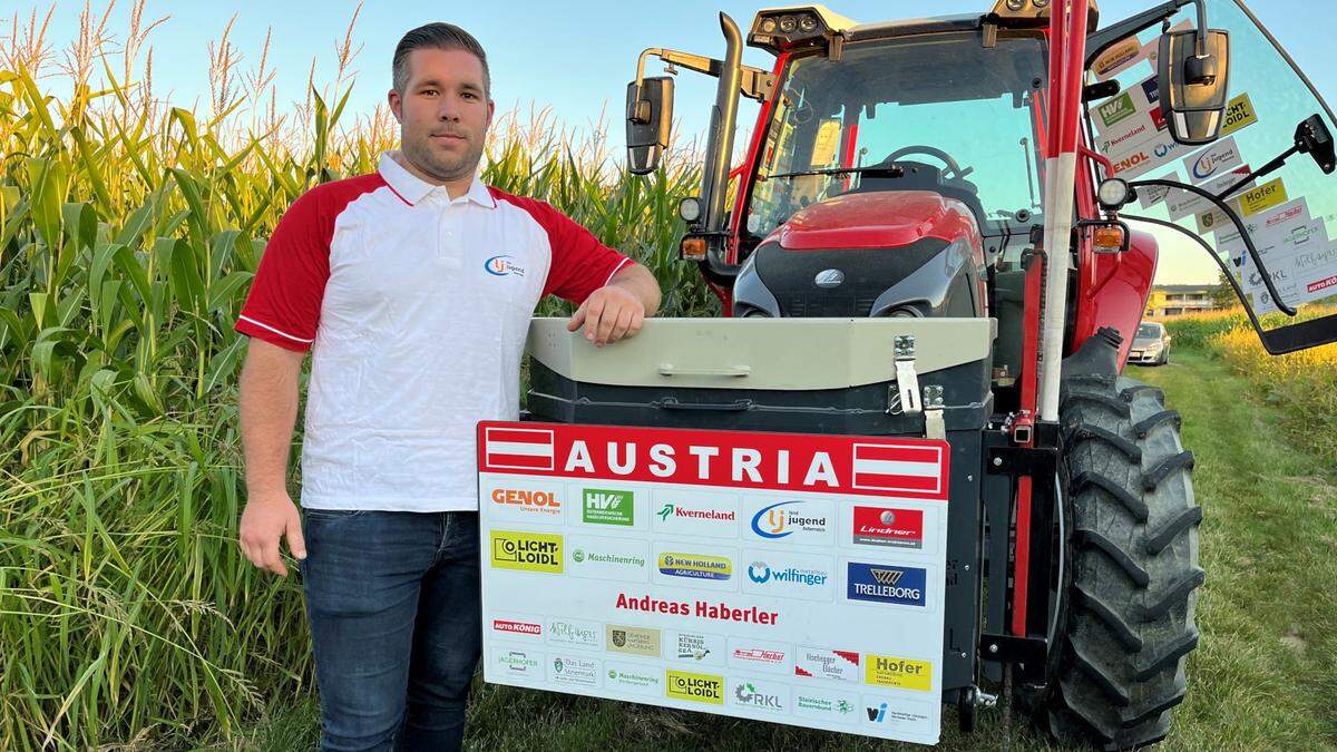 Andreas Haberler ist Vize-Weltmeister, österreichischer Bundesmeister und tschechischer Staatsmeister am Drehpflug