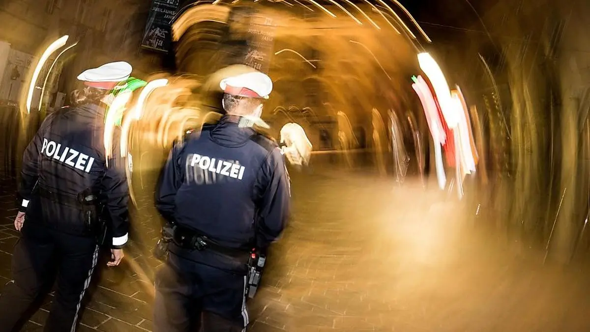 Die Polizei zeigte bei der Demonstration Präsenz. 40 Anzeigen waren die Folge