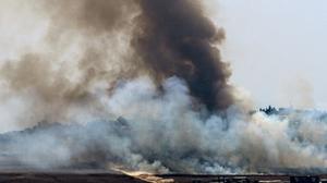 Schäden durch israelische Luftangriffe bei Mardsch Uyun