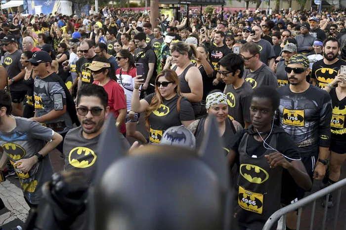 Auch in Los Angeles erweisten Fans ihrem "Dunklen Ritter" die Ehre.