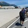 Das Flugzeug des ÖFB-Teams landete in Innsbruck