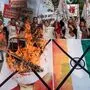 Protest gegen Indien in Pakistan