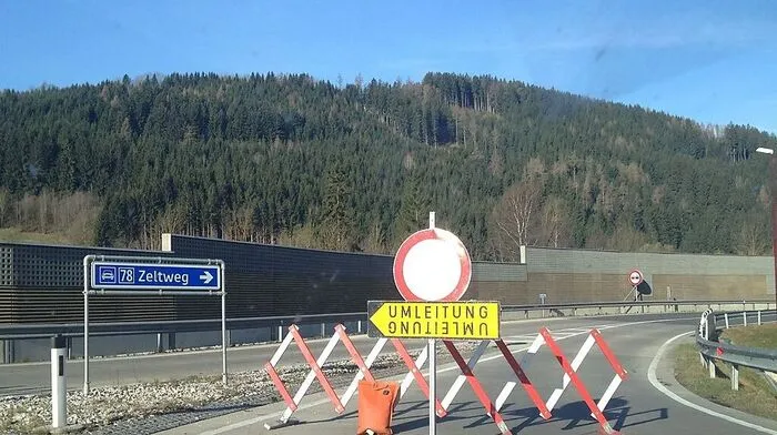 Die Umfahrung Bad St. Leonhard ist bis zum Abend gesperrt