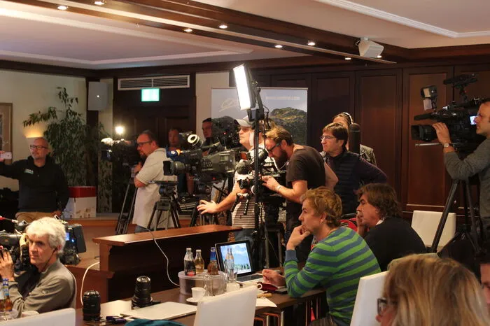 Zahlreiche Medienvertreter aus ganz Europa waren zu Gast