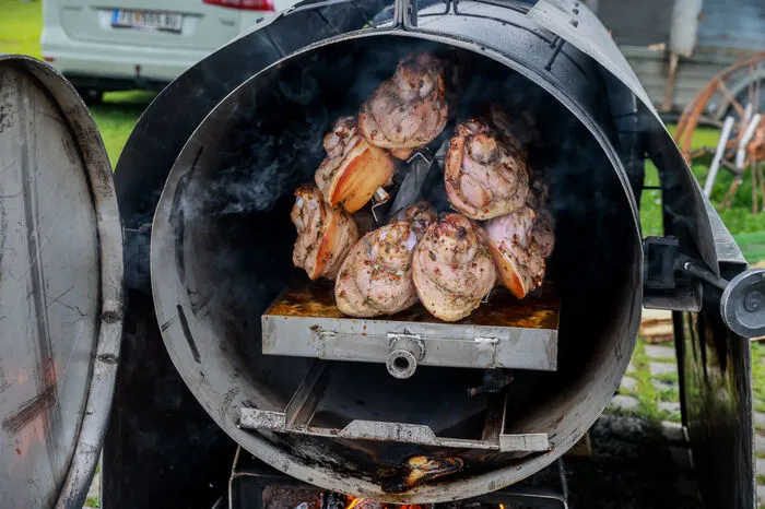 Eine Besonderheit war mit Sicherheit diese besondere Art von Griller.