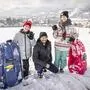 Freude über den Schnee in Feldkirchen