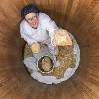 Etwa vier Tonnen Kraut passen in eine Grube von Waltraud Froihofer 