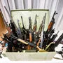Ein Teil der sichergestellten Schusswaffen