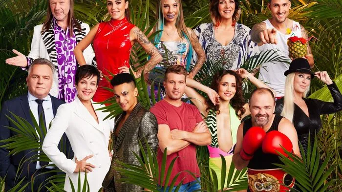 Die zwölf Kandidaten der 14. Auflage von "Ich bin ein Star - Holt mich hier raus" auf einen Blick. Von oben links: Markus Reinecke, Elena Miras, Toni Trips, Daniela Büchner und Marco Cerullo. Unten links: Günther Krause, Sonja Kirchberger, Prince Damien, Raúl Richter, Anastasia Avilova und Sven Ottke