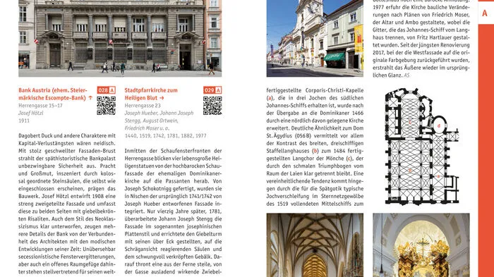 Erste Einblicke in den neuen Architekturführer Graz.