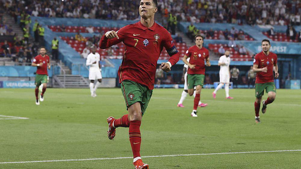 Fünf Mal durfte Cristiano Ronaldo bei der EM jubelnd abdrehen.